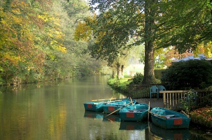 Boote auf dem Fluss