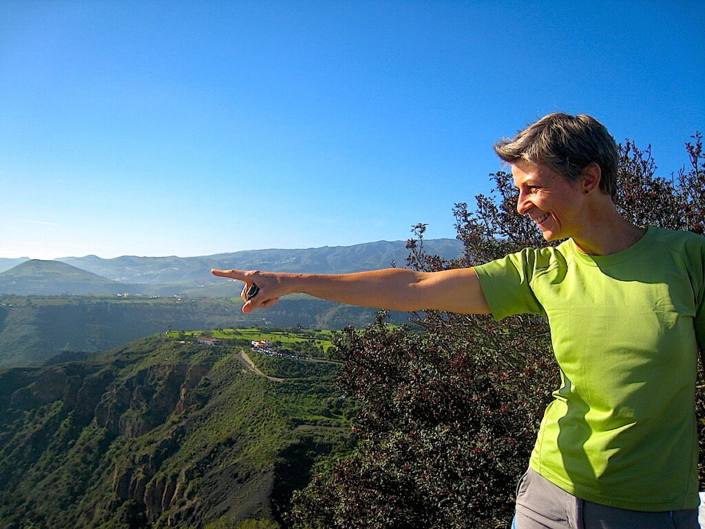 Eine der Wanderführerinnen beim Wanderfestival auf Gran Canaria