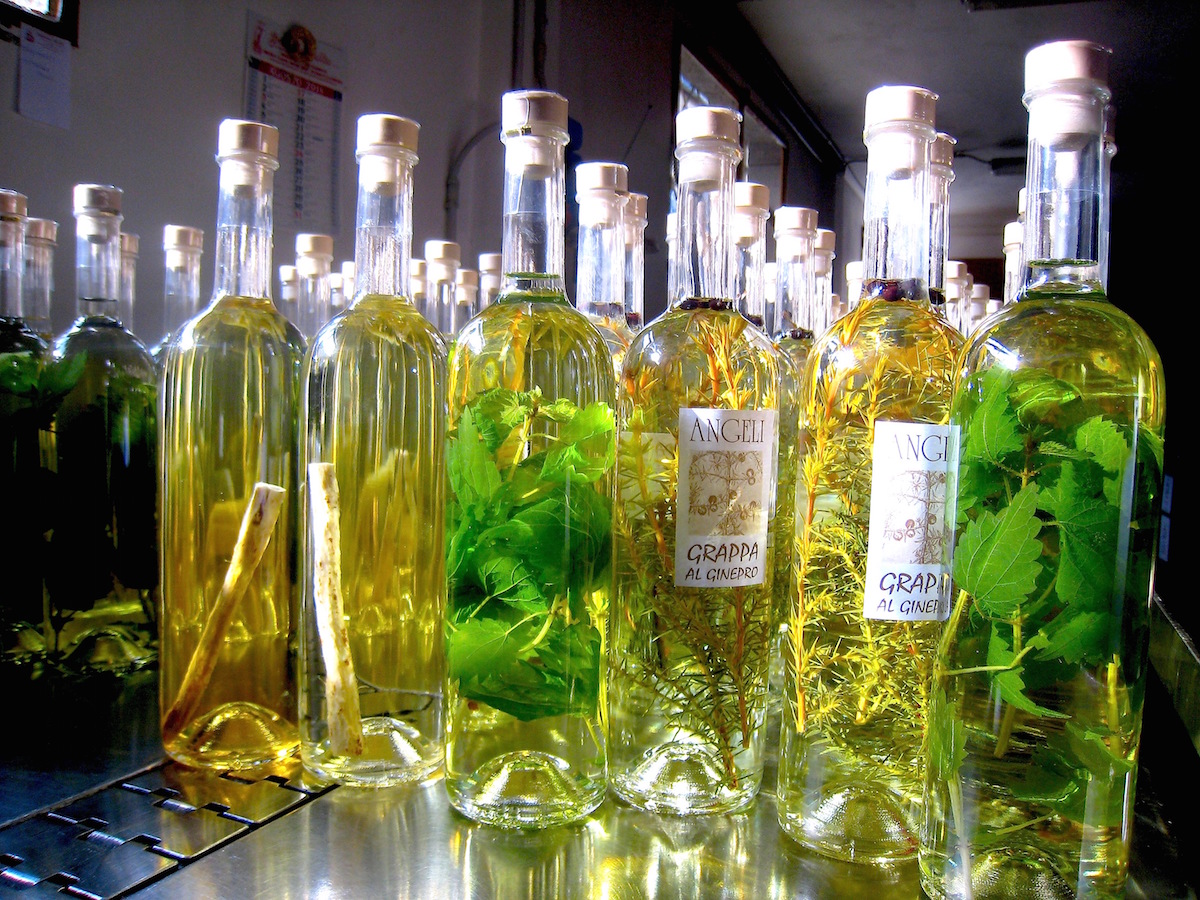 Genuss bietet die Grappa-Probe bei Familie Angeli