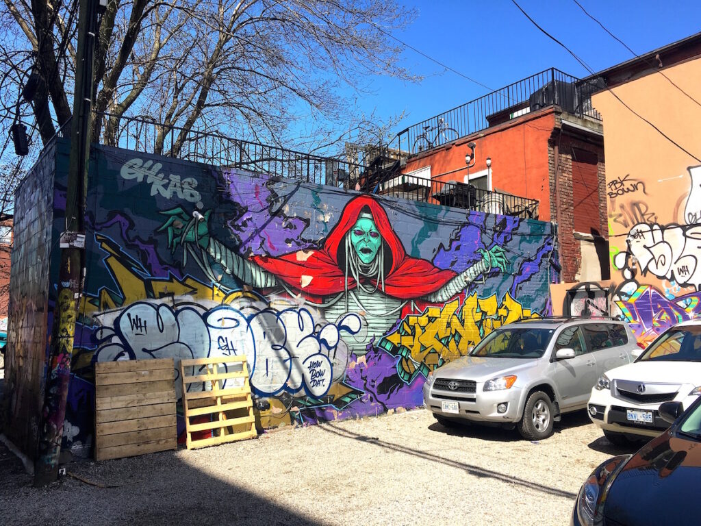 Gesamtkunstwerk Graffiti Alley in der Multikulti-Metropole Toronto