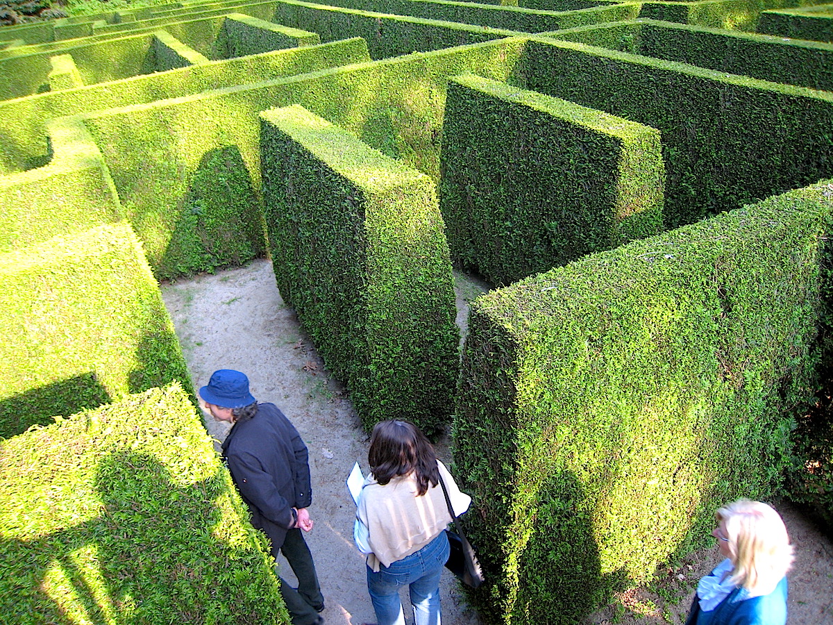 Die Gärten und Parks des Münsterlandes - der Irrgarten der Wasserburg Anholt