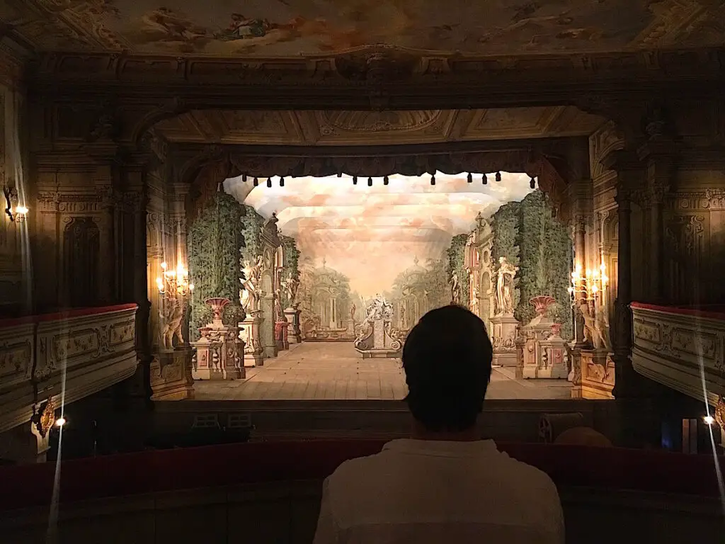 Der barocke Böhmen: Das Barocktheater von Böhmisch Krumau - ist das schönste Überbleibsel.