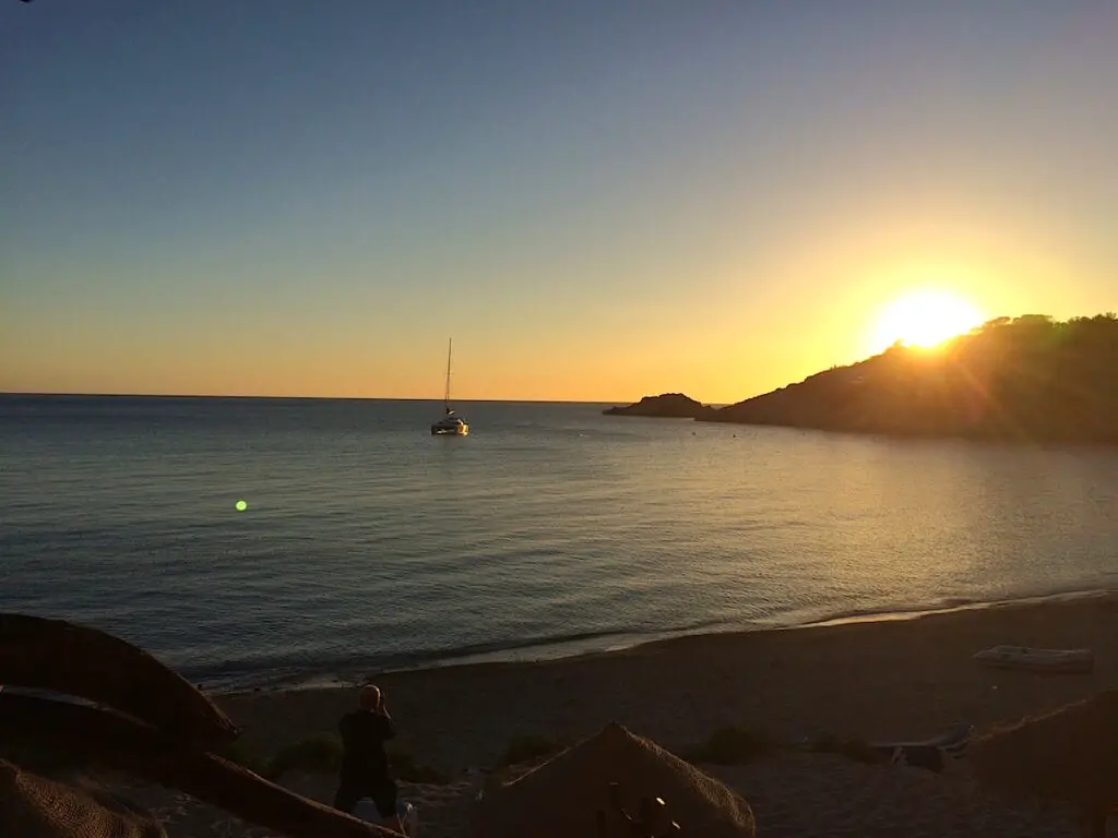 Der Sonnenuntergang ist auf Ibiza immer ein Schauspiel 