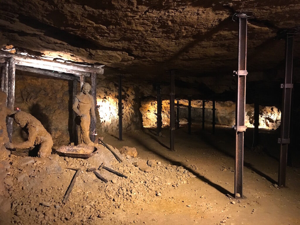 Die Arbeitsbedingungen unter Tage im Silberbergwerk von Tarnowitz