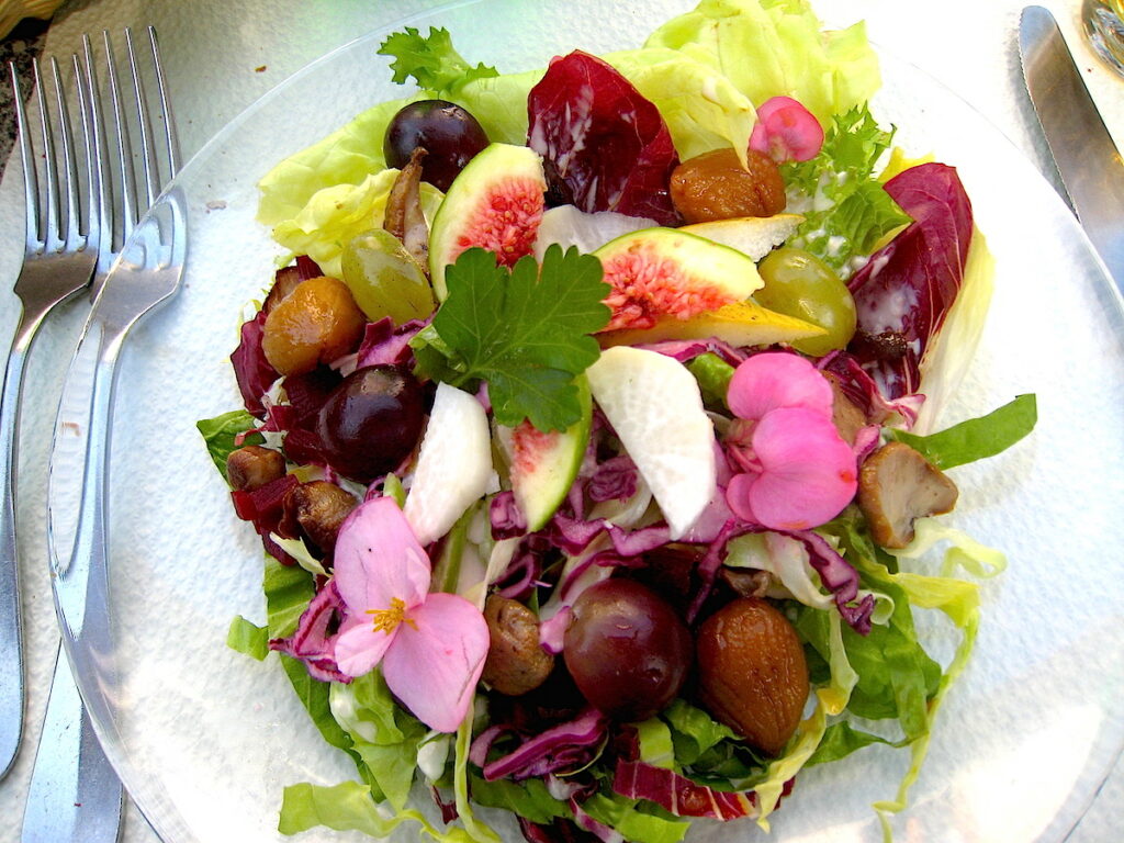 Das Land der Kastanien - Herbstlicher Salat mit Kastanien