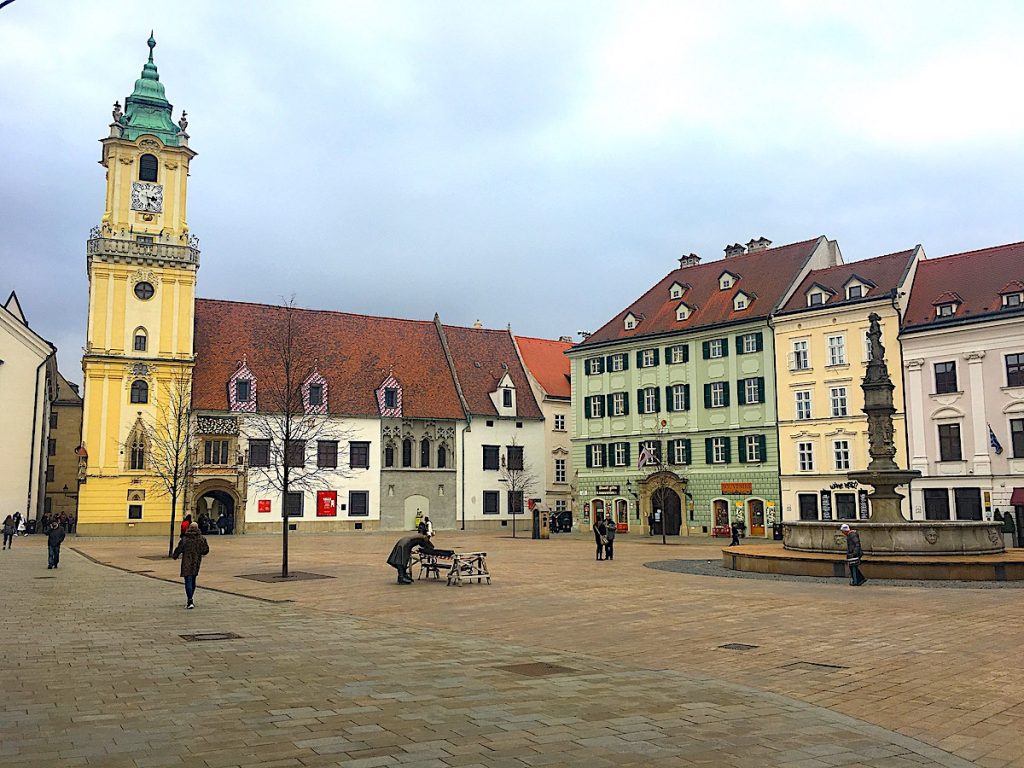 Die historische Altstadt in Bratislava