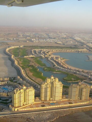 Ras al Khaimah aus der Vogelperspektive