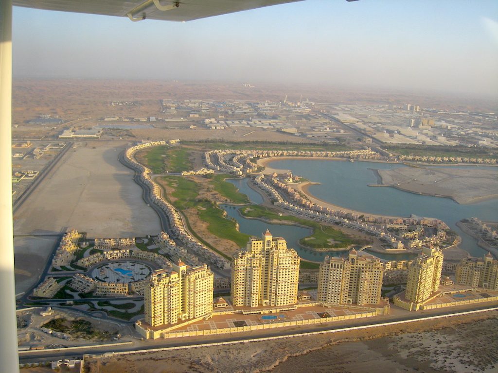 Ras al Khaimah aus der Vogelperspektive