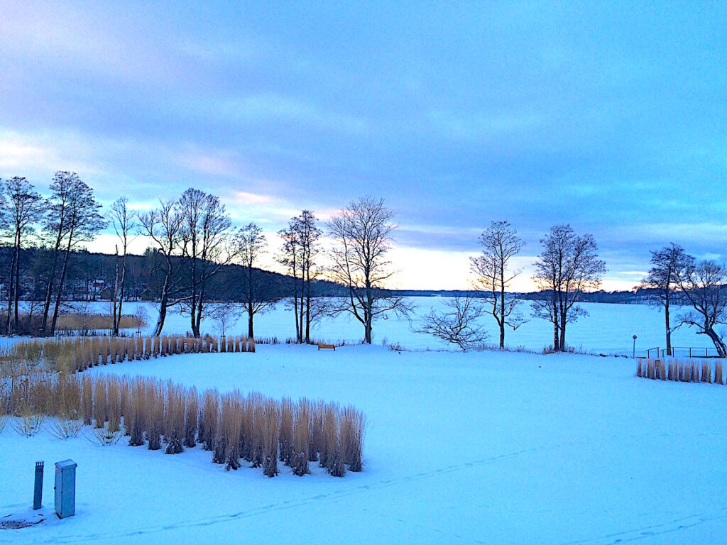 Sonnenuntergang in der Winterwelt Masuren