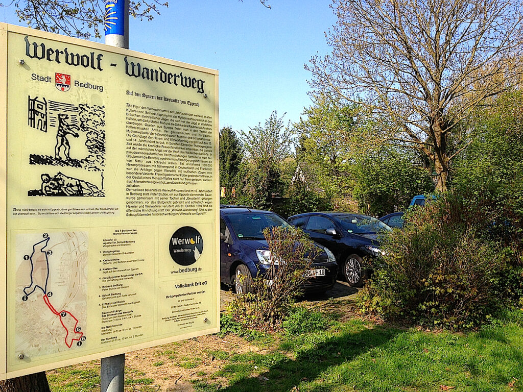 NRW Spaziergänge bietet auch Skurriles: hier den Werwolf-Wanderweg im Erftkreis.