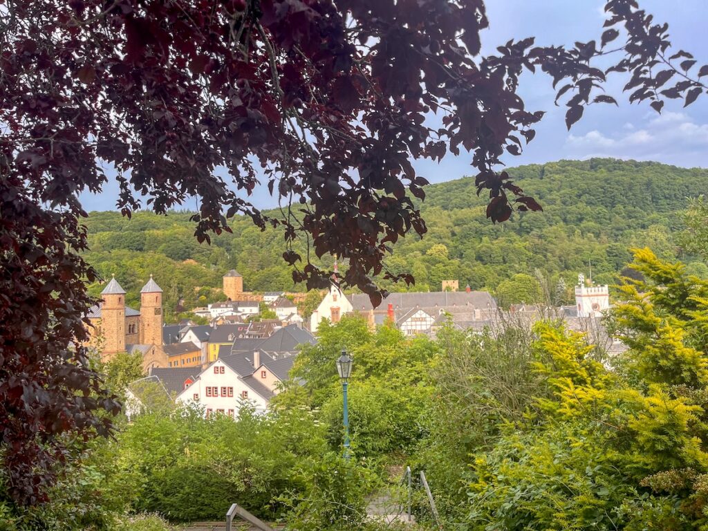 Blick vom Kurpark auf die Altstadt von Bad Münstereifel