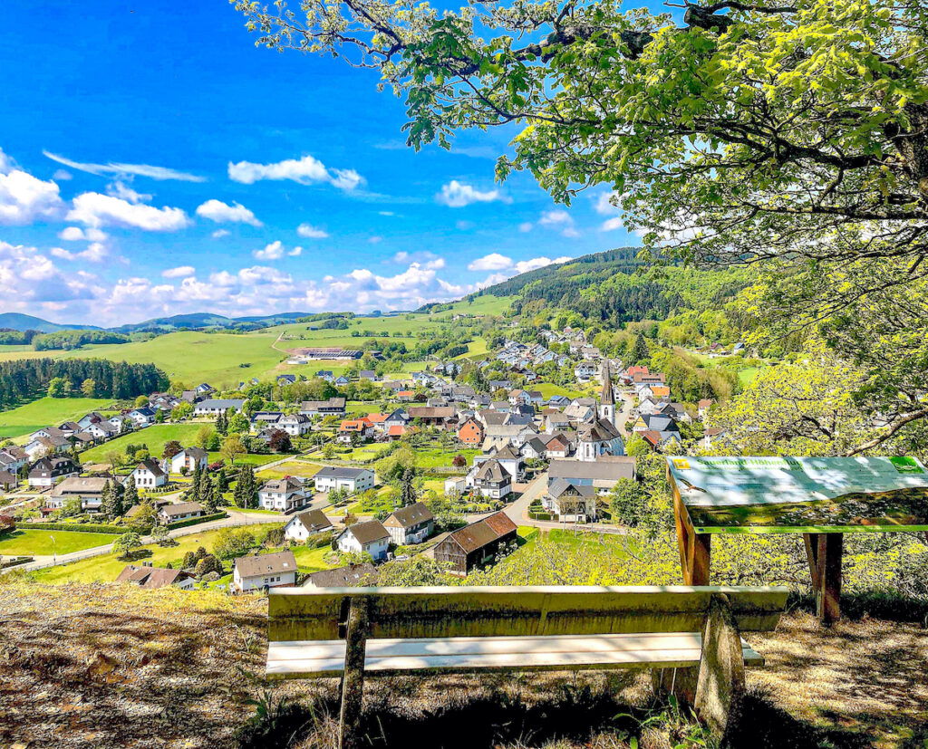 Ausblick auf Düdinghausen vom Geologischen Rundweg