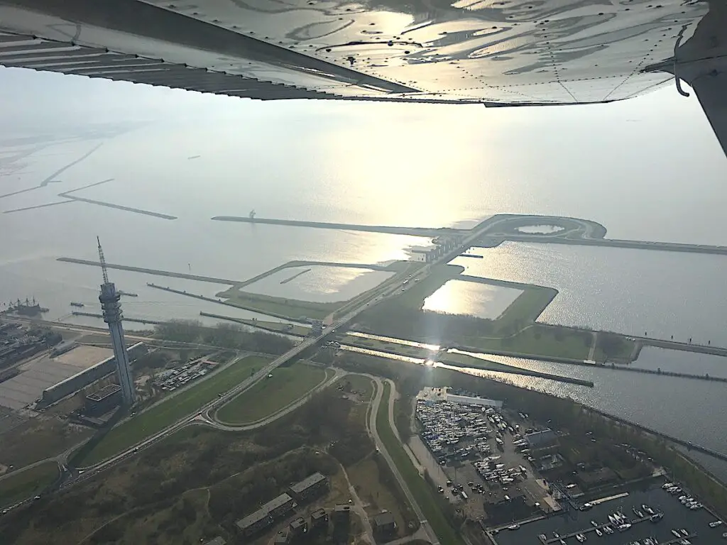 Das IJsselmeer aus der Vogelperspektive