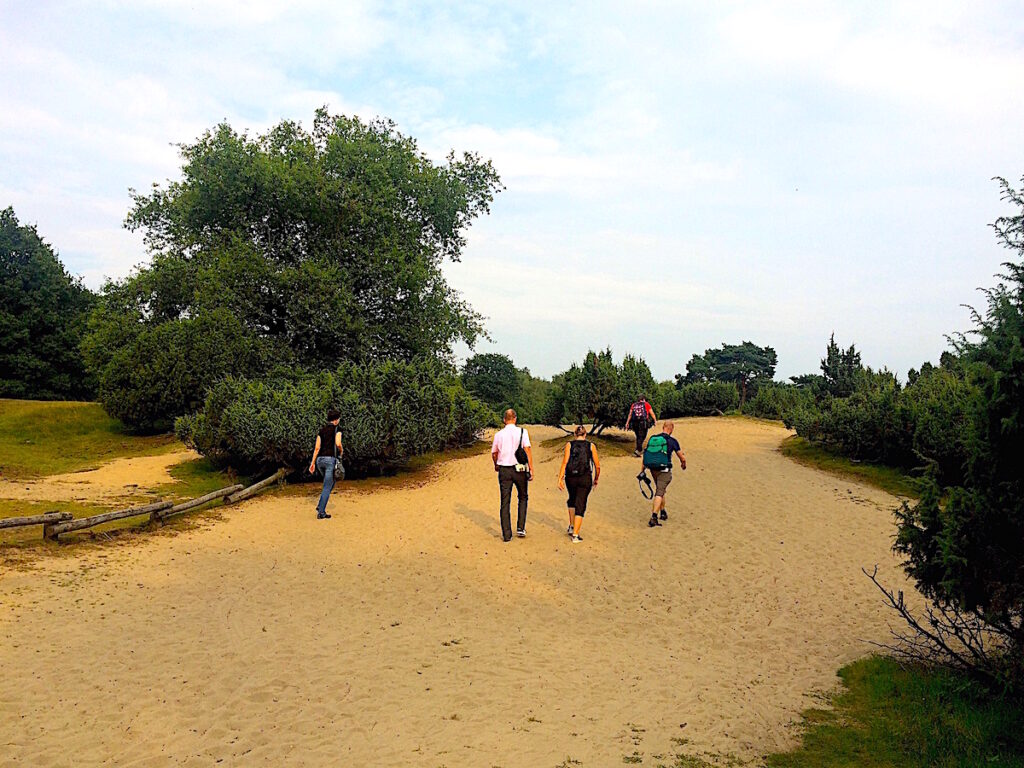 Wandern in den Dünen am Stausee Haltern