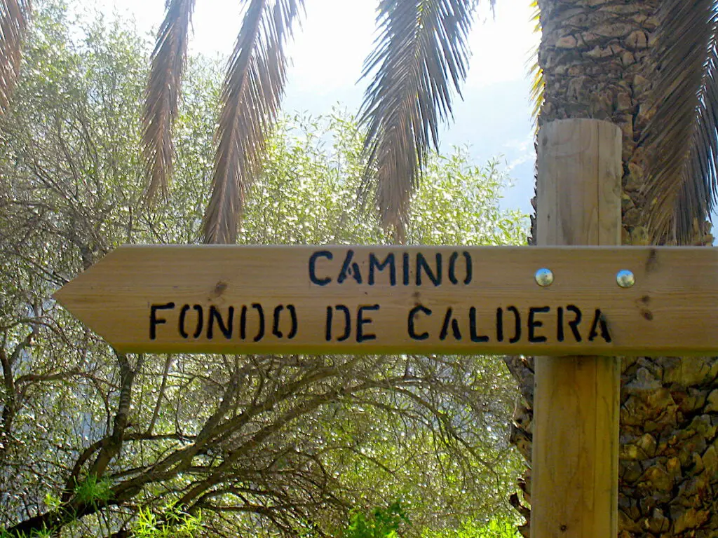 Der Camino Fondo de la Caldera auf Gran Canaria 