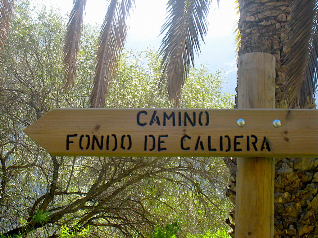 Der Camino Fondo de la Caldera auf Gran Canaria