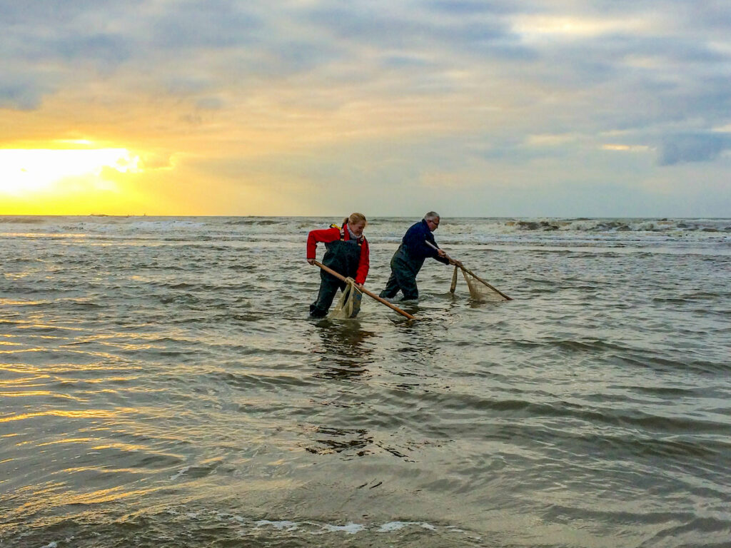 Herbstvergügen in Zandvoort: Krabben fangen