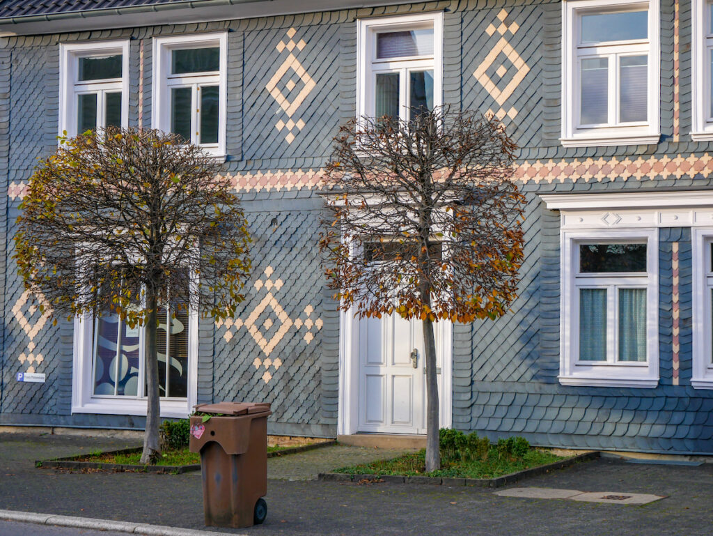 Schöne Schieferfassade in Wiehl