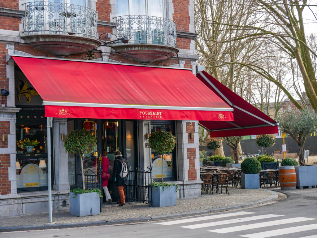 Die Brasserie Toussaint in Outremeuse/Lüttich