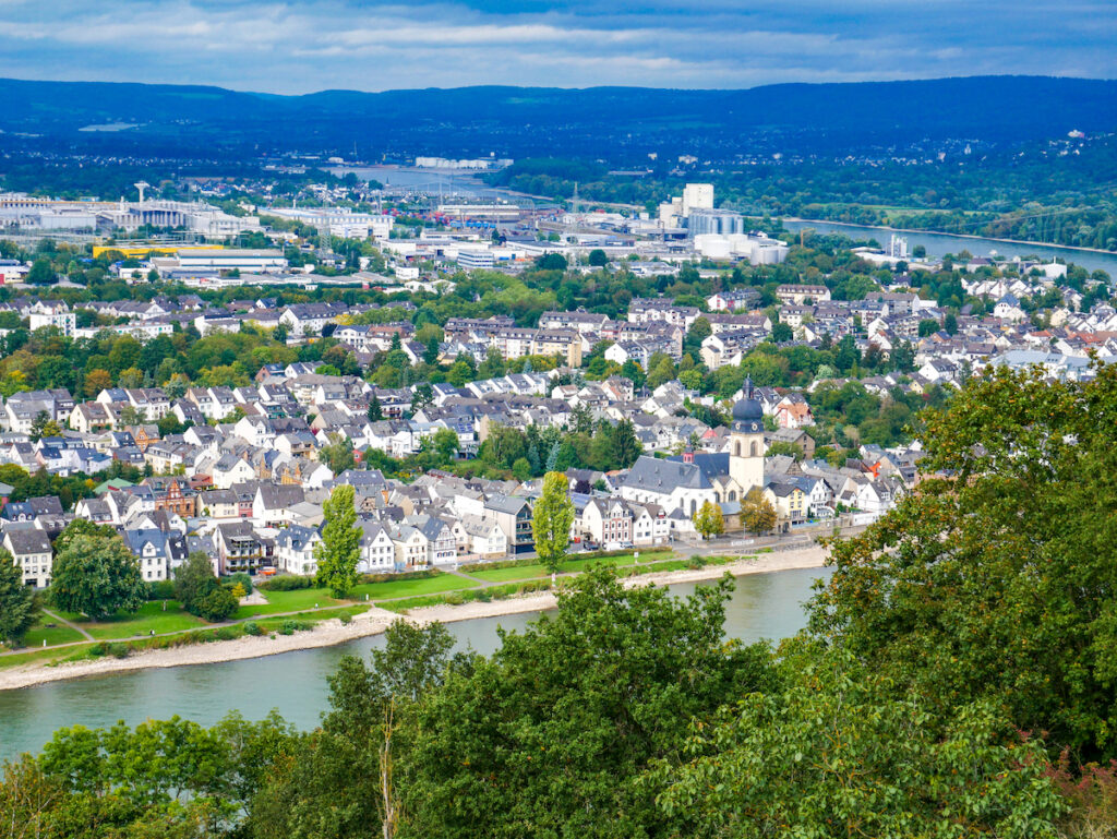 Ausblick von der Festung Ehrenbreitstein beim Tagesausflug nach Koblenz