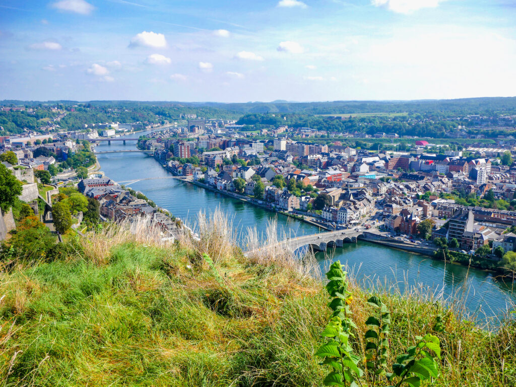 Ausblick von der Zitadelle auf die Maas