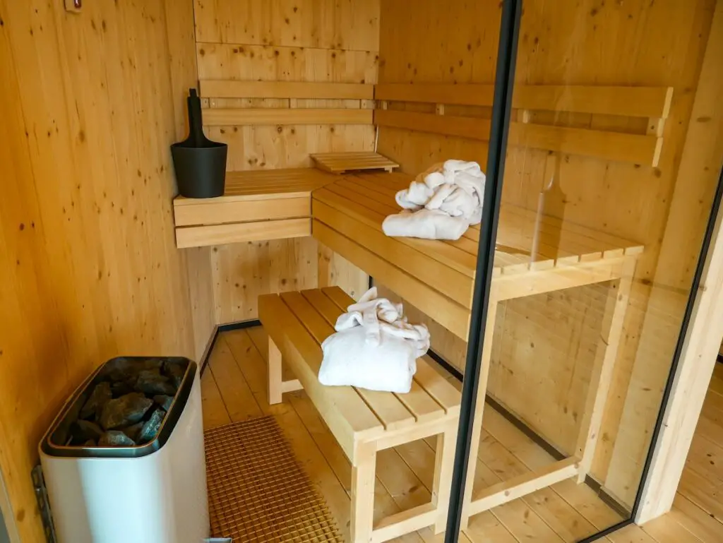 Die kleinen privaten Saunen der Ferienhäuser von Neugrad Eifel