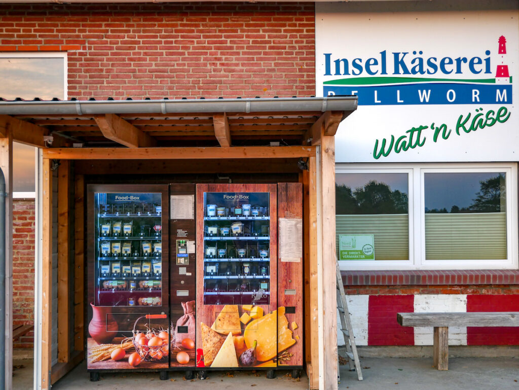 Käseautomat auf der Insel