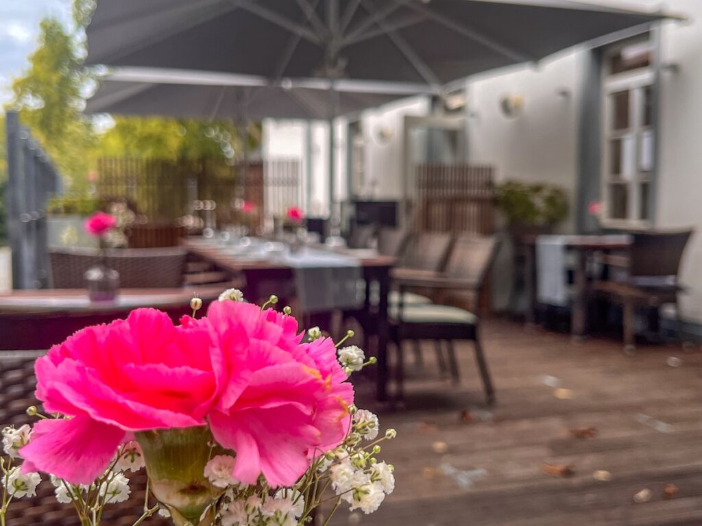 Terrasse des Bloomgold in Monheim am Rhein