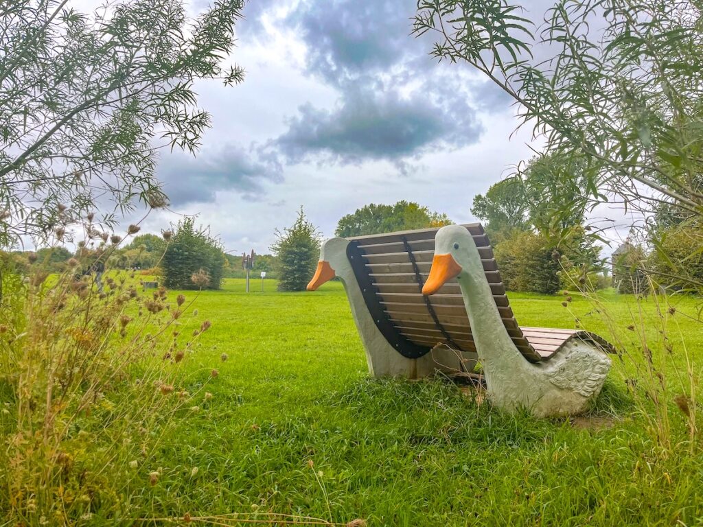 Die Gässeliesel ist in Monheim am Rhein ein beliebtes Motiv