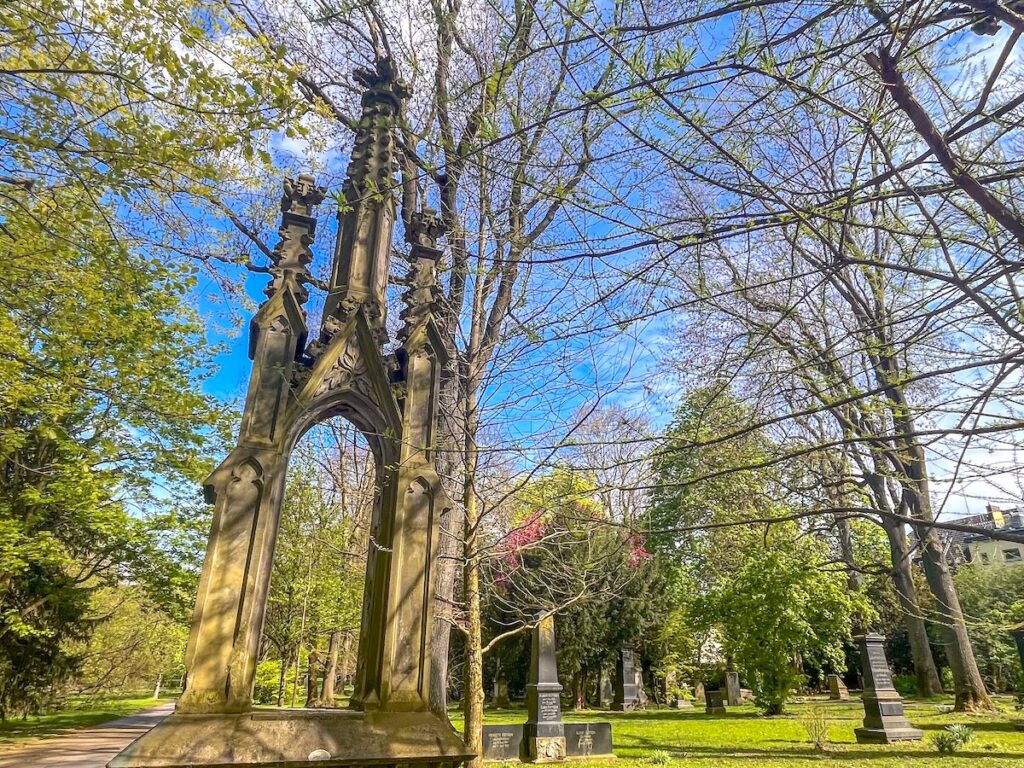 Heute Park, früher Friedhof – Westpark