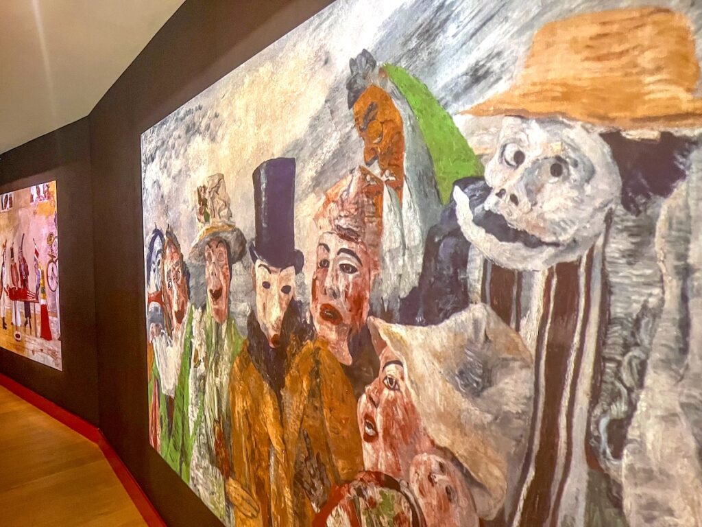 Humorvolle und groteske Kunst von James Ensor in Ostende