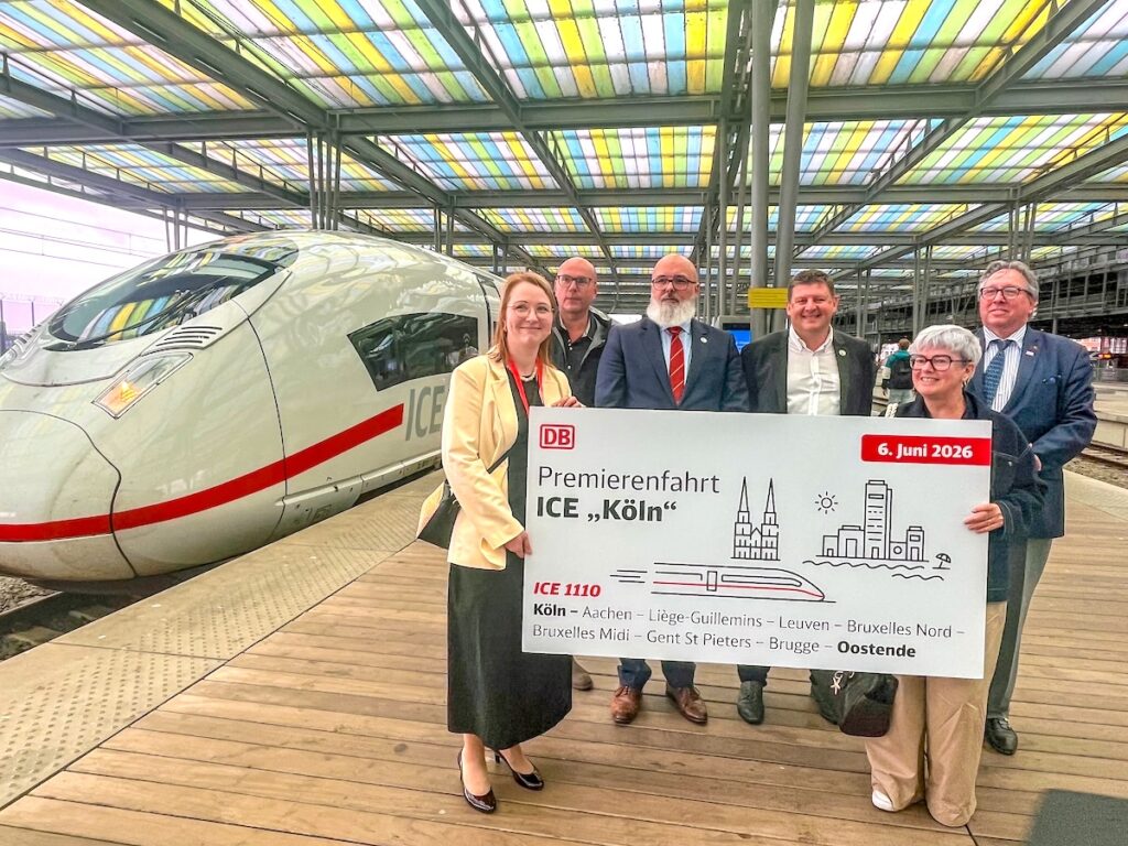 Premierenfahrt von Köln nach Ostende - der neue Direktzug ans Meer
